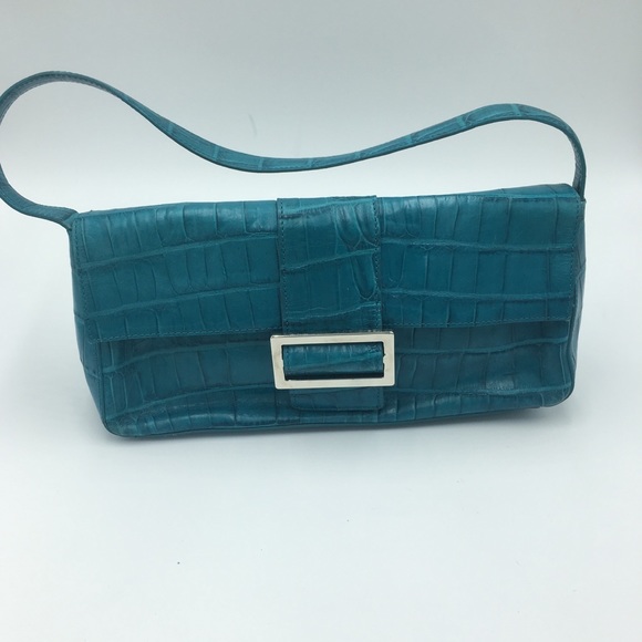 Fossil Handbags - Vintage Teal Fossil Shoulder Mini Purse
